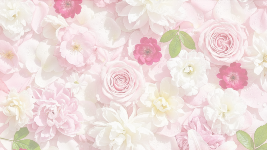 女性らしいたくさんの花びら